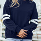 Varsity Striped Detail Drop Shoulder Oversized Sweatshirt //MANY COLORS