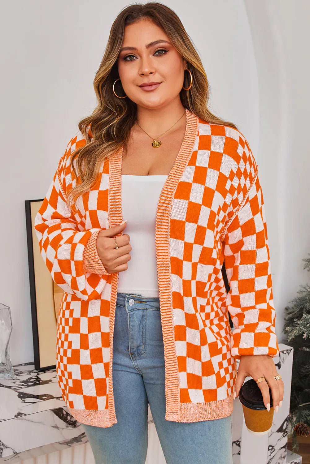 DEAL PRICING // PREORDER // Fall Checkered Cardigan // ships in about 3-4 weeks