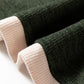 Light Pink Contrast Color Trim Knit Drop Shoulder Loose Top — image 10
