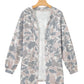 Multicolor Camouflage Print Long Sleeve Open Front Tunic Cardigan — image 10