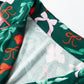 Green Festive Bow Print Long Sleeve Shirt and Pajama Short Set — image 10