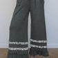 Stripe V-Neck Ruffle Contrast Sleeve Top + Drawstring Pants Set — image 10