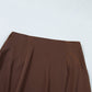 PREORDER // Dark Brown Lace Patchwork Hem Long Skirt // ETA November — image 10