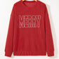 Twisted Rib Outlined MERRY Graphic Long Sleeve Top — image 10