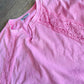Throwback Lace Detail Top in Pink
