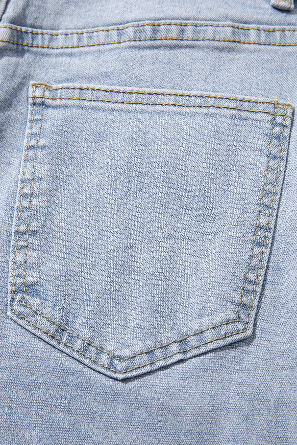 Beau Blue Lace Trim Casual Full-Length Regular Fit Jeans — image 11