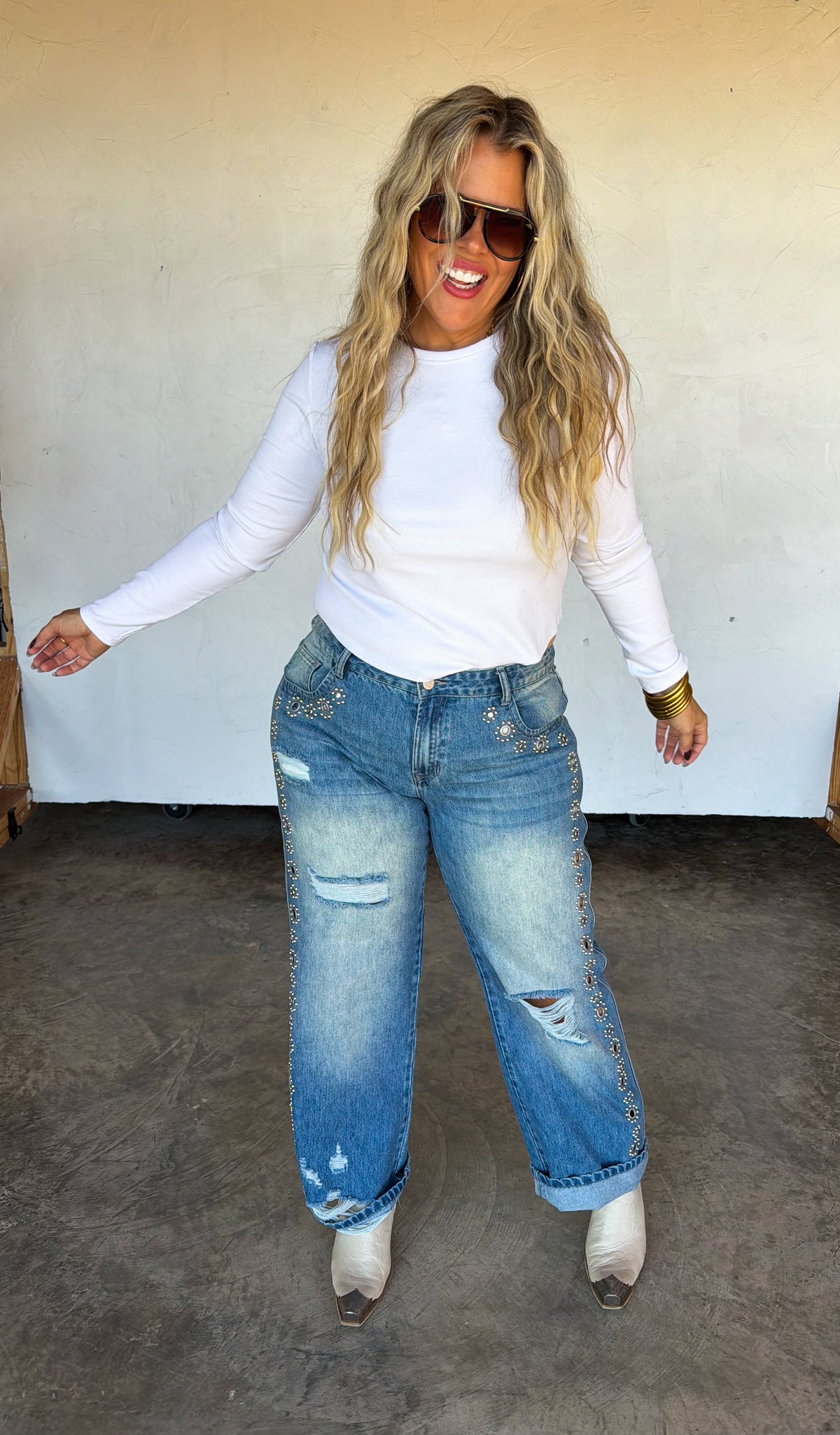 PREORDER: The Jagger Studded Jeans // ETA early–mid January — image 11