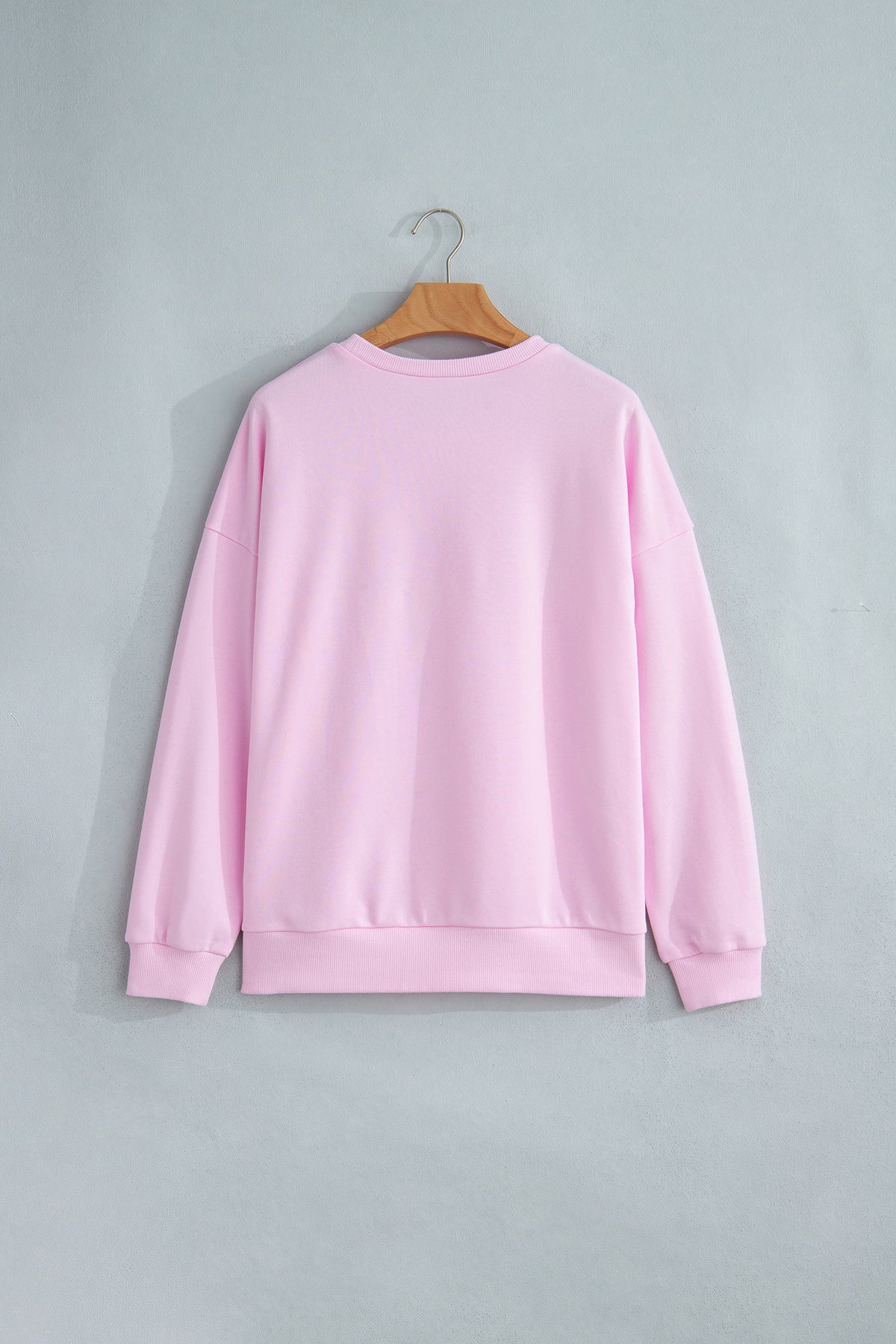Pink JESUS SAVES Patchwork Stars Plaid Floral Letters Baggy Sweatshirt — image 11