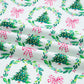 Green Bow Christmas Tree Print Contrast Striped Banding 2pcs Lounge Set — image 11