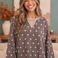 Connect the Dots Oversized Pullover Sweater Top