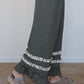 Stripe V-Neck Ruffle Contrast Sleeve Top + Drawstring Pants Set — image 11
