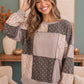 Thankful for Mixed Print Sweatshirt