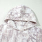 Gray Abstract Print Ribbed Hoodie — image 12