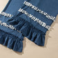 Stripe V-Neck Ruffle Contrast Sleeve Top + Drawstring Pants Set — image 12
