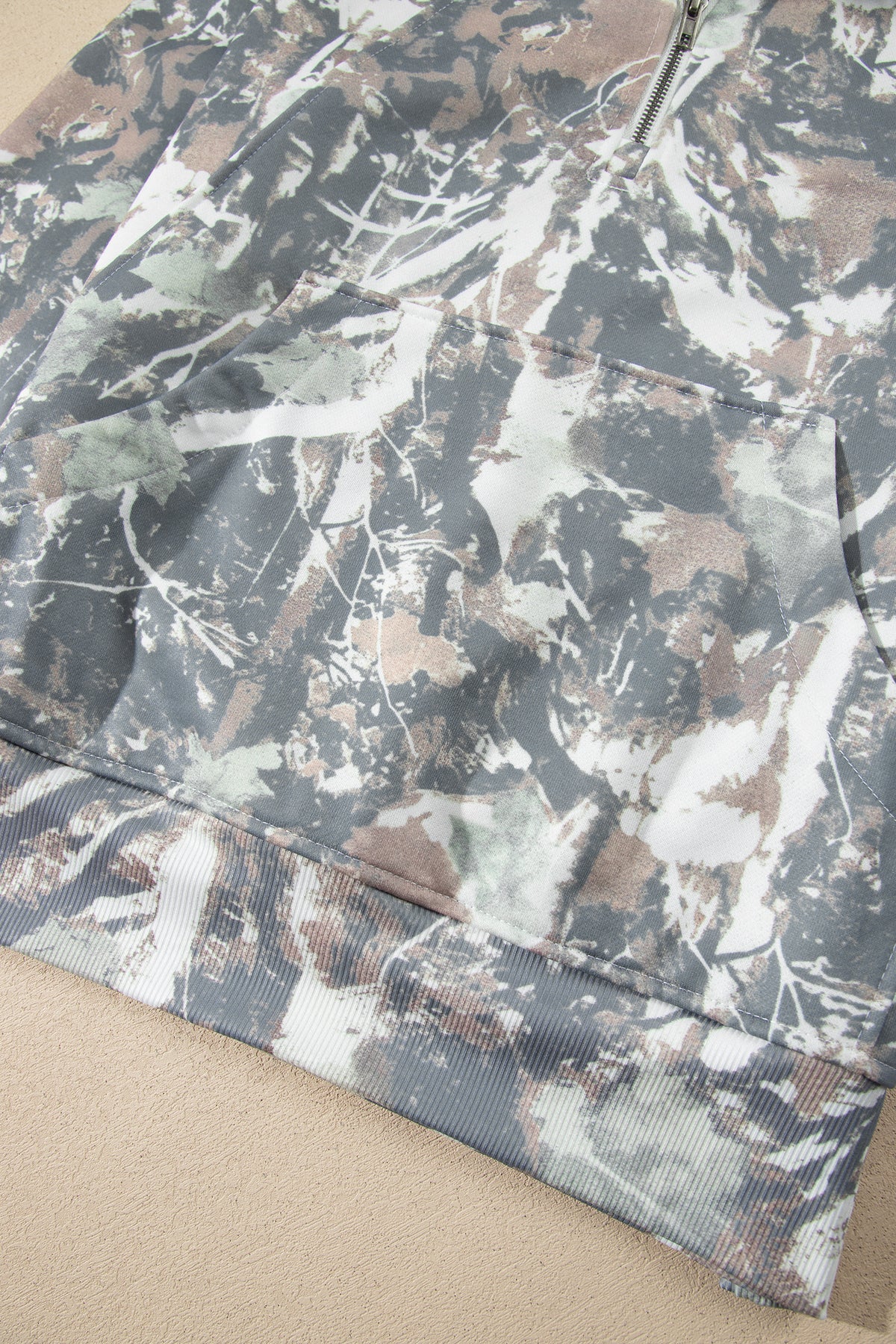 Abstract Camo Quarter Zip Sweatshirt — image 12