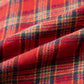 Red Plaid Color Block Collared Button Shacket — image 13
