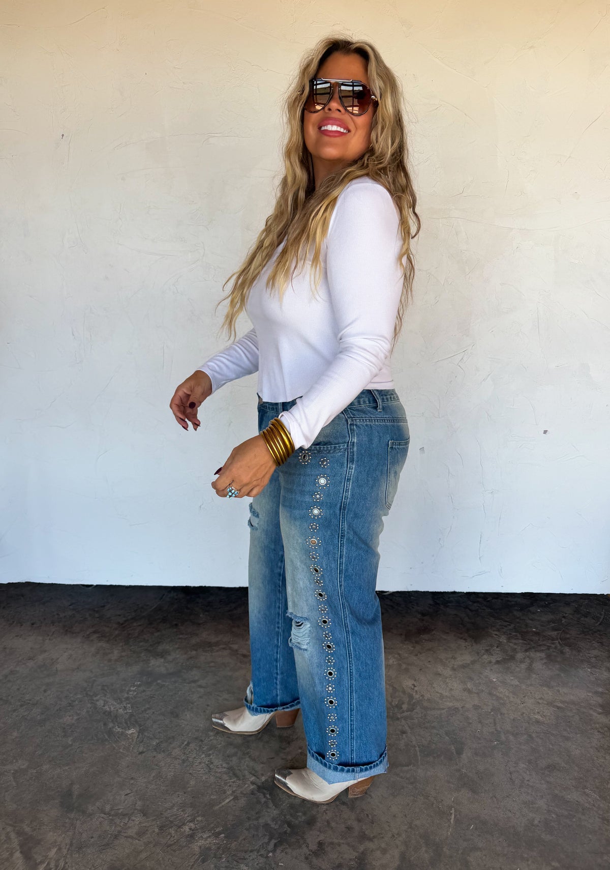 PREORDER: The Jagger Studded Jeans // ETA early–mid January — image 13