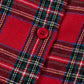 Red Plaid Contrast Patched Christmas Shirt & Short Pajama Set — image 13