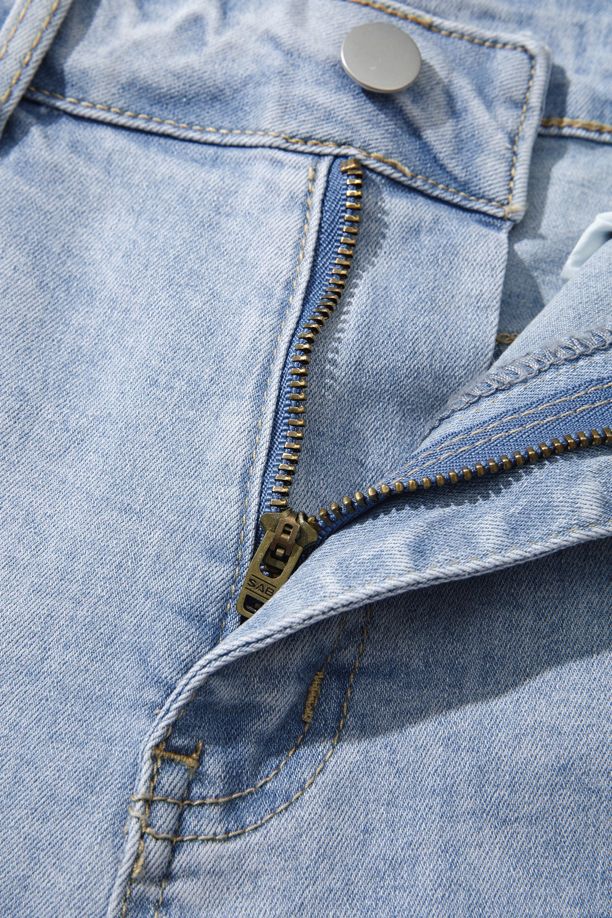 Beau Blue Lace Trim Casual Full-Length Regular Fit Jeans — image 13