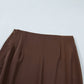 PREORDER // Dark Brown Lace Patchwork Hem Long Skirt // ETA November — image 13