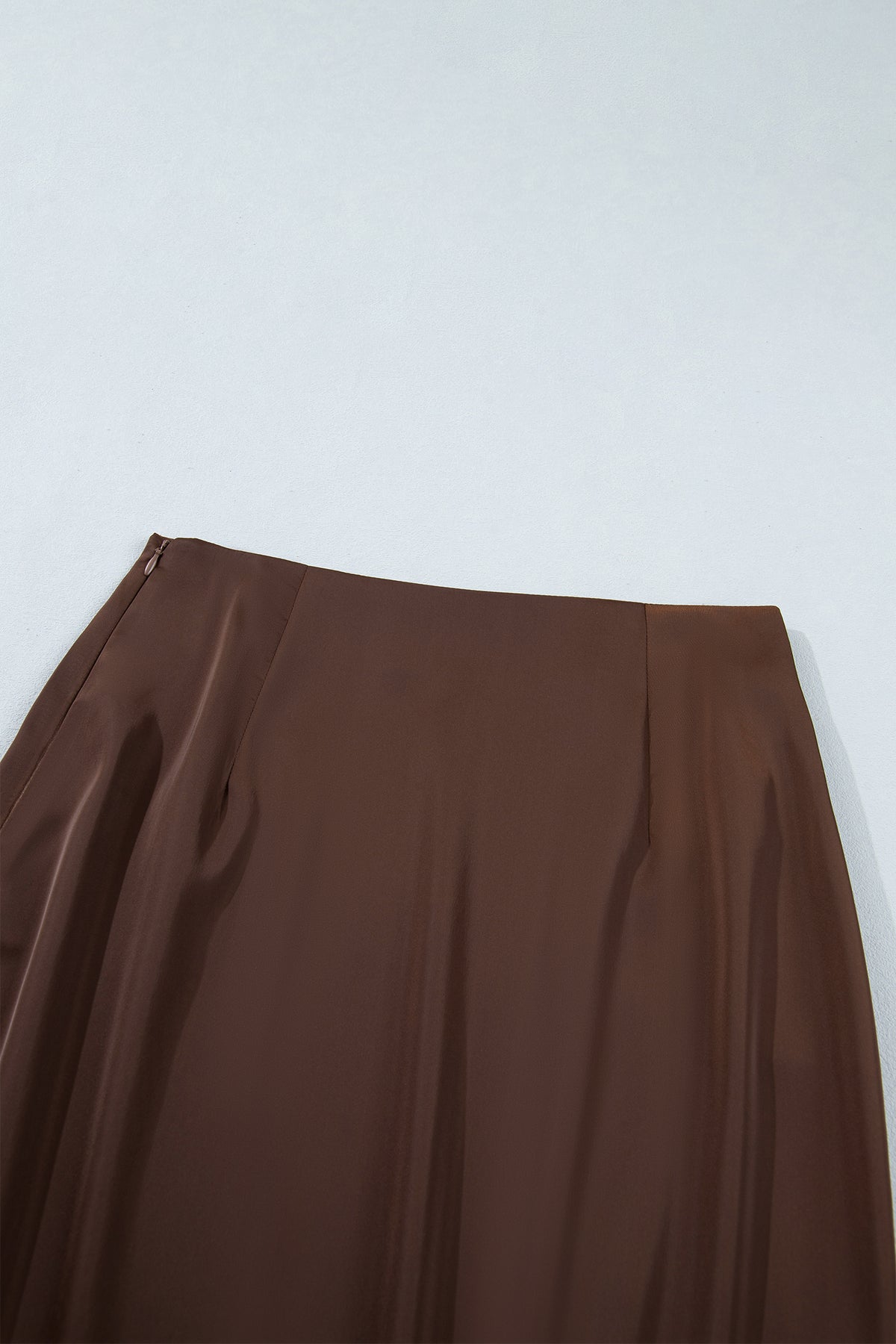 PREORDER // Dark Brown Lace Patchwork Hem Long Skirt // ETA November — image 13