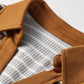 Brown Stripe Collar V Neck Color Block Pullover Top — image 13