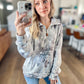 Storm Grey Camo 1/4 Zip Hoodie