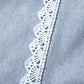 Beau Blue Lace Trim Casual Full-Length Regular Fit Jeans — image 14