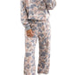 Multicolor Camouflage Print Long Sleeve Top Loose Two-Piece Pant Set — image 14
