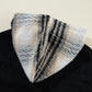 Black Plaid Sleeve Frayed Hem Hooded Denim Jacket — image 14