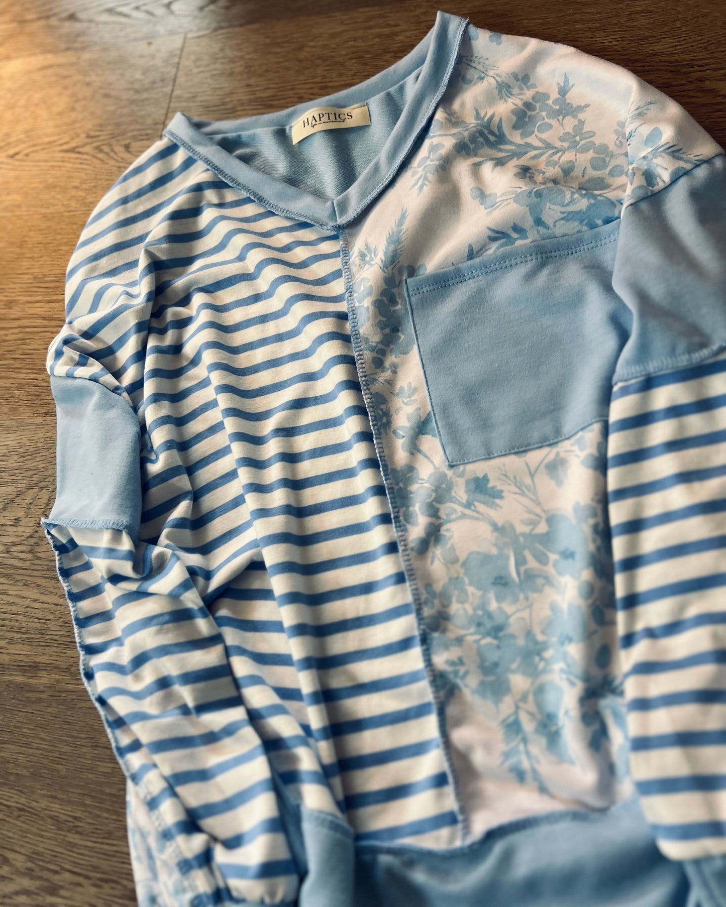 Coastal Calm Colorblock Top