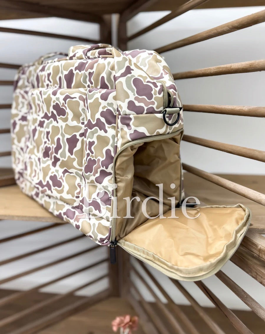 PREORDER: Duck Camo Duffle Bag // eta 3-4 weeks