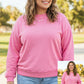 PLUS Oversize Drop Shoulder Reversible Mock Neck Sweatshirt - MANY COLORS