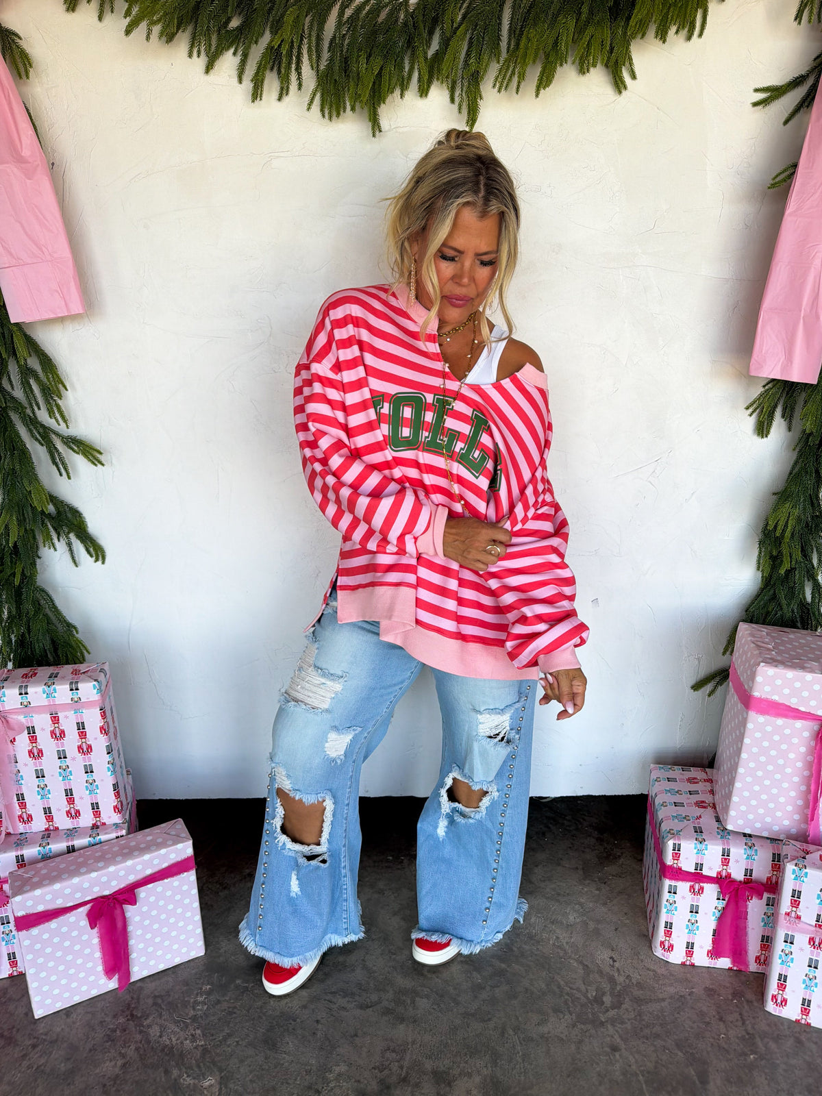 PREORDER: 2nd Cut Jolly & Merry Oversized Pullover // ETA early–mid December — image 17