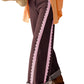 Coffee Lace Trim Casual Full-Length Regular Fit Jeans — image 17