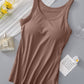 Skinny Rib Built in Bra Tank