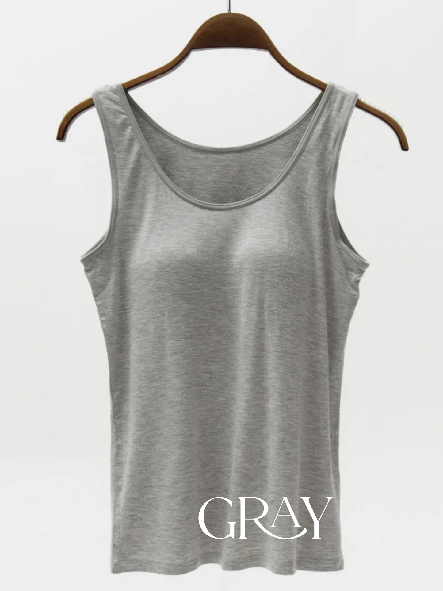 The Basics Modal Tank with Built in Bra