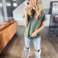Easton Lace Top in Olive