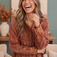 Rust & Gold Washed Button Down Gauze Shirt