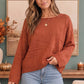 Freshen Up Cozy Rust Knit Sweater