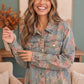 Rosy Days Floral Denim Jacket