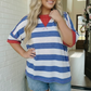 Stripe Patriotic Mix Top