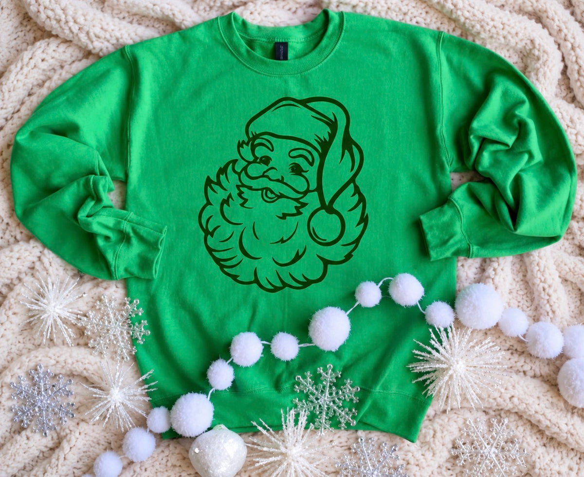 Preorder: Emerald Santa Sweatshirt — image 1