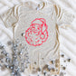 Preorder: Pink Santa Leopard Tee — image 1