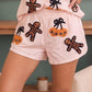 Spooky Season Sequin Lazy Day Short Set