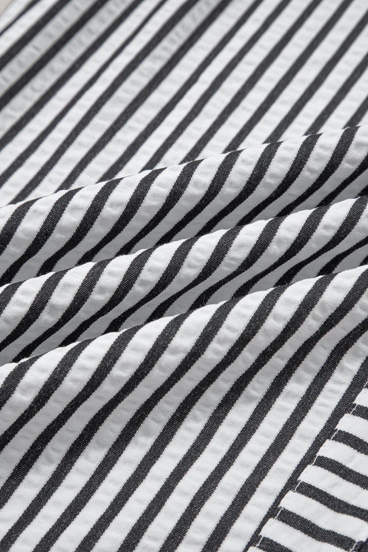 Black Stripe Wide Leg Casual Pants