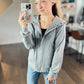 Cameron Full Zip Waffle Hoodie