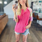 Twisted Rib Colorblock Henley