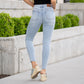 Tummy Control Vintage Wash Skinny Jeans - Judy Blue
