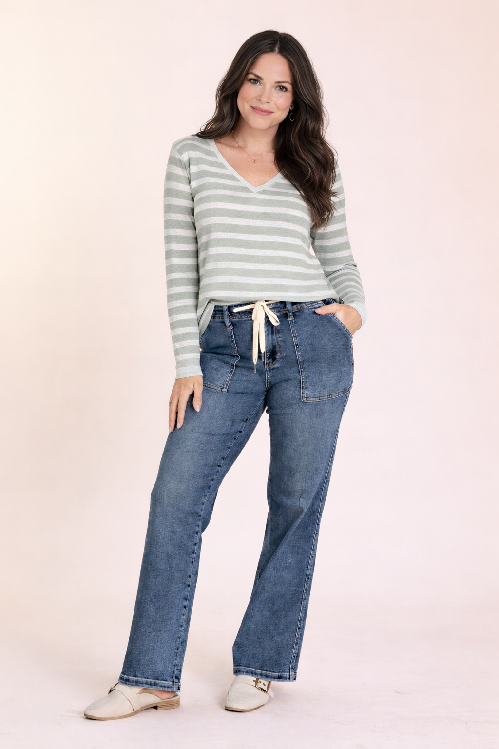 Tess Jogger Straight Jeans - Judy Blue